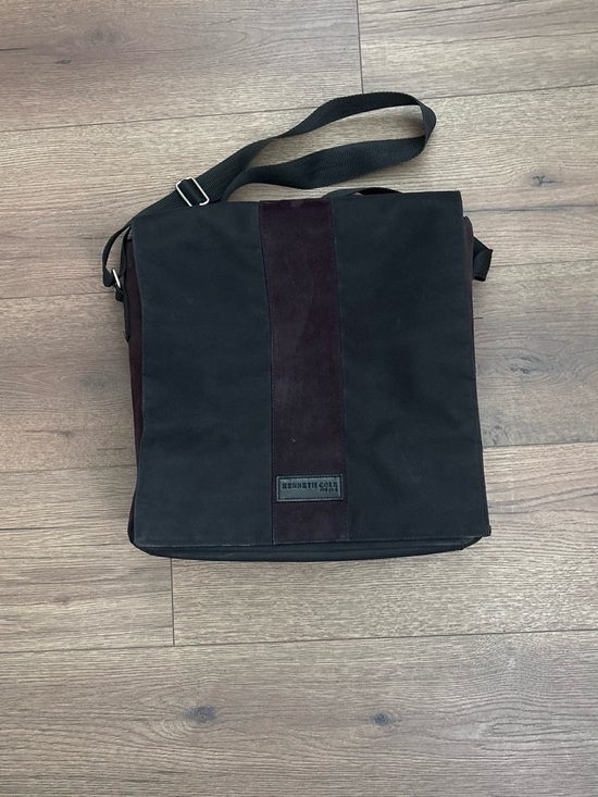 Kenneth Cole Other - Kenneth Cole Black Messenger Bag with Dark Black Stripe